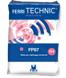 FP87 RIPARA FLUIDO R4 Malta per inghisaggio e consolidamento strutturale Ferrimix