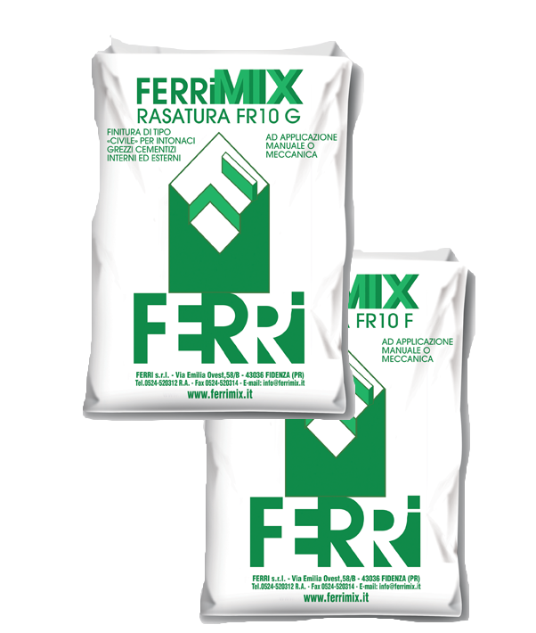FR10 Rasatura finitura idrofugata civile Ferrimix